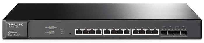 T1700X-16TS, JetStream 12-Port 10GBase-T Smart Switch with 4 10G SFP+