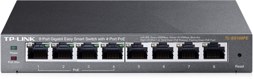 TP Link - 8-Port Gigabit Easy Smart Switch with 4-Port PoE TL-SG108PE?